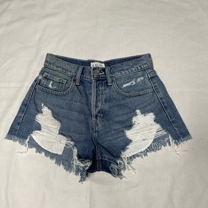 Cello Light Blue Jean Shorts